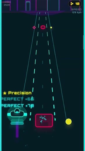 Playing My own Neon endless runner game 😁 #neondrift #arcade