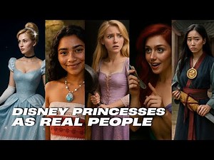 I Asked AI to Turn Disney Princesses into Real People