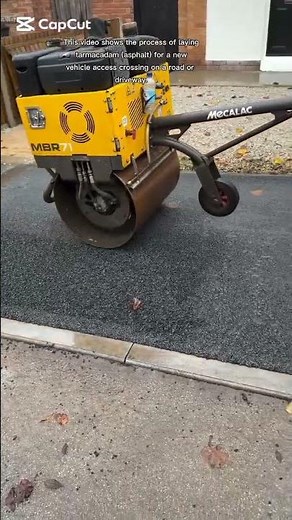 process of laying tarmacadam