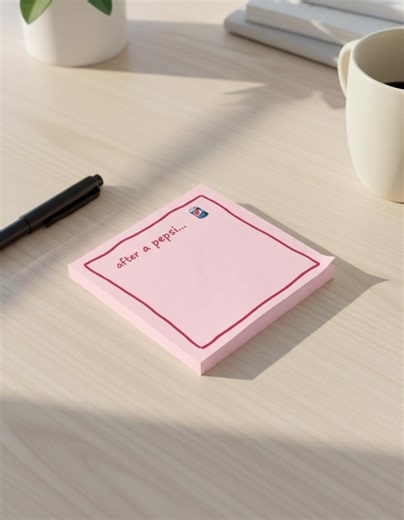 After a Pepsi Sticky Notes Post-it® Note Pads | Cute Pink Memo Pad - Etsy UK