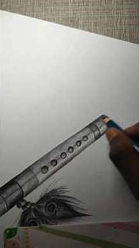 How To Draw A Realistic Flute (Tutorial) #drawing #sketch #ytshorts