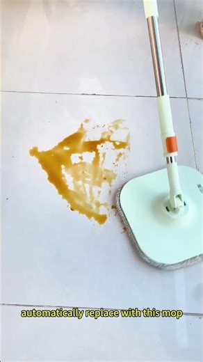 This mop makes cleaning easier for you. #homettler #spinmop #kitchen