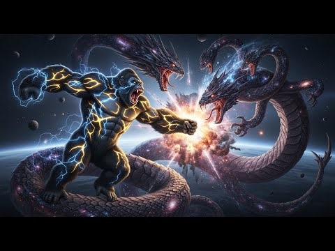 KONG TITAN GOD vs. COSMIC SNAKE: The ultimate cosmic clash!