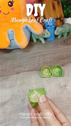 Mango Leaf Craft #shorts #youtube #craft #craftideas