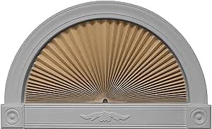 Redi Shade 3607278, Natural, 72” x 36” Original Arch Sheer View Solar Fabric Shade, 72 Inch x 36 Inch