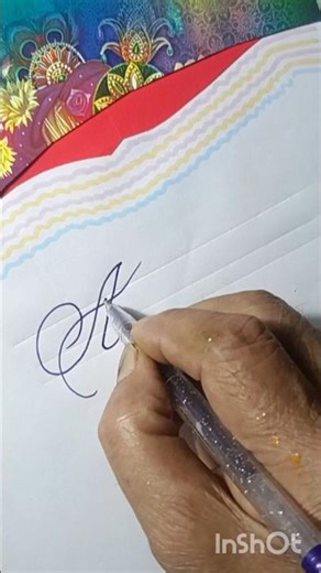 How to write in Cursive# Shorts # youtube Shorts# Anusandhan