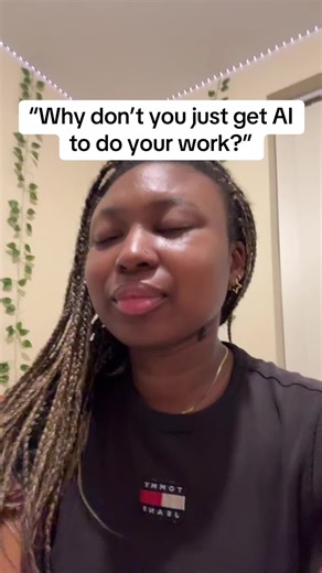 Idk I feel like that takes the fun out of actually doing stuff and learning. Also I like to think that I know more about my research than AI does🤭 #phd #ai