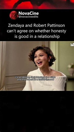 Zendaya and Robert Pattinson can't agree on whether honesty is good in a relationship