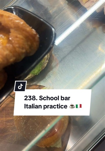 How I practice speaking Italian in real life. ♥️ One of my favorite moments during school is our break. I go downstairs to the bar, order a coffee and something to eat, and use it as my little speaking practice. At this point I feel comfortable with the basics. “Un caffè per favore.” “Con carta.” “Grazie.” But now I’m trying to push myself a little more. Adding small questions. Responding more naturally. Letting the conversation flow instead of just ordering and leaving. A year ago I would’ve ke