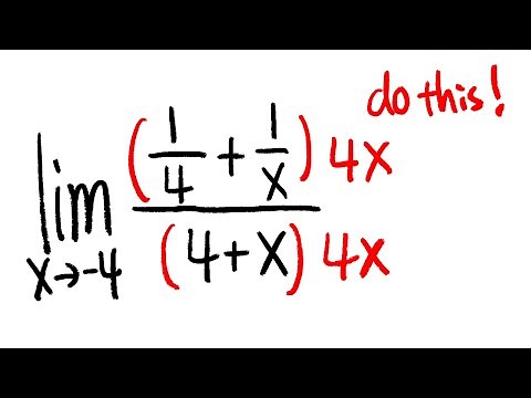 How to evaluate a limit with complex fraction, calculus 1 tutorial