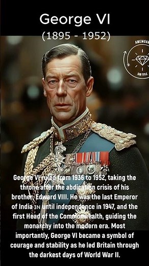 👑 George VI: The King Who Led Britain Through War! ⚔️ | History Shorts
