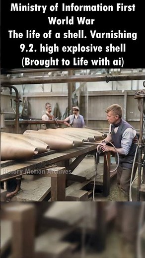First World War high explosive shell Brought to Life | HD Animated Colorized Photographs