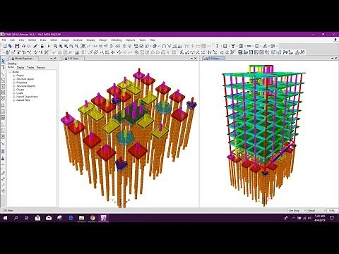DESIGN OF PILE CAP WITH PILE IN ETABS