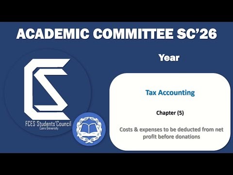 Tax Accounting - Chapter 5 Part 3 (c,d) + Comprehensive Examples