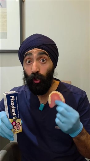 Denture adhesive isn’t a weakness — it’s part of modern denture care. Here’s what I actually explain to patients in clinic. #AD #Fixodent #DentureCare #DentistExplains
