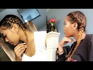 Two Braids with Clip-In Extensions
