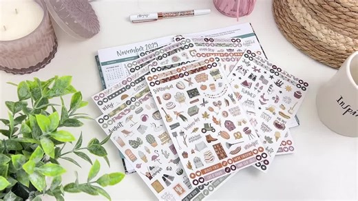Planner Sticker Value Pack, Monthly Celebrations, Soft Cool Tones - Etsy Australia