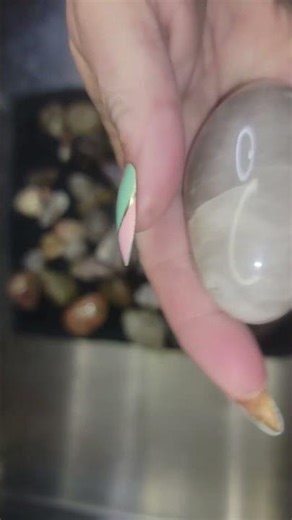 Giant Quartz Ball with Inclusions – Really Good Shine in Tumbler!