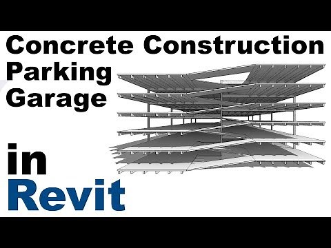 Concrete Construction Parking Garage in Revit Tutorial
