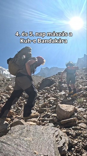 4. és 5. nap mászas a Kuh-e Bandakára. Egy csodaszép és kihívásokkal teli mászás várt ránk az 1-es táborig (5000 m), majd másnap reggel egy akklimatizációs túrára indultunk a gleccser nyelvéhez. Elég rosszul aludtam itt fent, de ez egész elfogadható egy első éjszakának itt 5000m-en. A sátrunk melletti gleccserpatakból tudtunk vizet venni, és sok teát forraltunk. A gleccsertúra után visszatértünk az alaptáborba. #Afghanistan #afganisztán | Zicho.hu