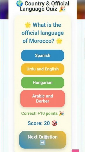🌍🗣️ How Well Do You Know the Official Languages of the World?