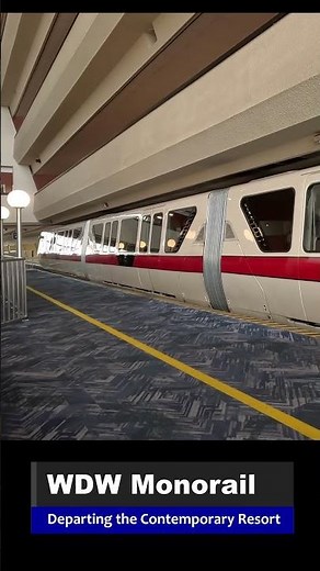 Disney World Monorail Departing Contemporary Resort