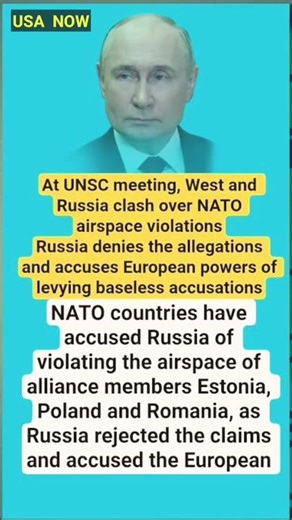 UNSC Showdown: West and Russia Clash Over Alleged NATO Airspace Violations #ukrainewar
