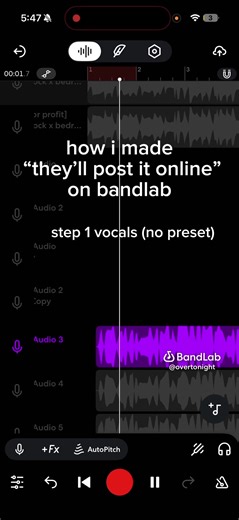 Creating 'They’ll Post It Online' on BandLab