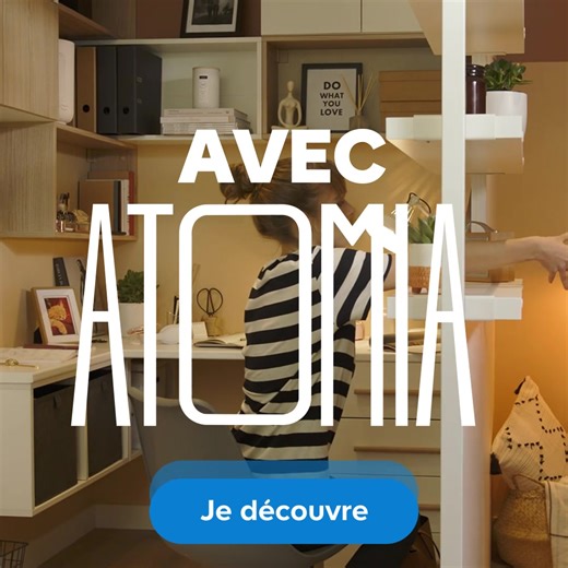 Découvrez le concept Atomia, des meubles de rangements pour toutes vos pièces, modulable à l'infini ! | Castorama