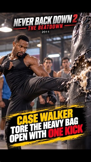 Case Walker Tore the Heavy Bag Open With One Kick | Never Back Down 2 (2011) #shorts #movie