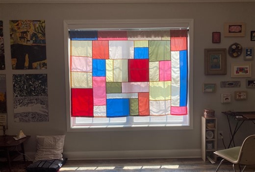 Custom Made Pojagi Curtain: Korean Patchwork, Choose Your Colors and Design - Etsy