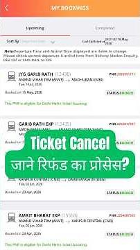 IRCTC Ticket Cancel Refund Amount & Time Full Guide 💸 | Railway Refund Rules #irctc