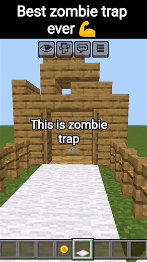 best zombie trap ever in minecraft #minecraft #shorts