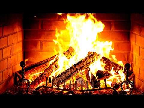🔥 Fireplace 4K (12 HOURS). Cozy Fireplace with Burning Logs and Crackling Fire Sounds