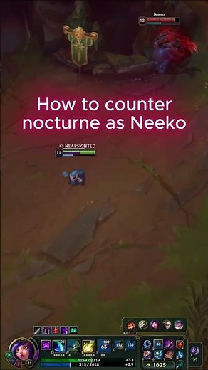 How to counter Nocturne's ultimate as Neeko #leagueoflegends #leagueoflegendsedit #riotgames