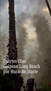 Strong Waves Hit Long Beach Due to Hurricane Marie