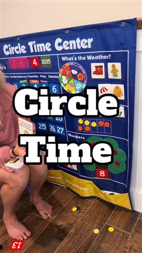 The BEST Circle Time chart is Free 3-Day Shipping & on sale ⏰ so many standards of learning covered! Perfect for the classroom, homeschool, home, teachers, daycare providers & more! My kids LOVE using this & they learn so much! @Torlam #pocketchart #circletime #classroom #homeschool #teacher