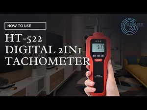 How to Use Digital 2 in 1 Tachometer Photoelectric Contact