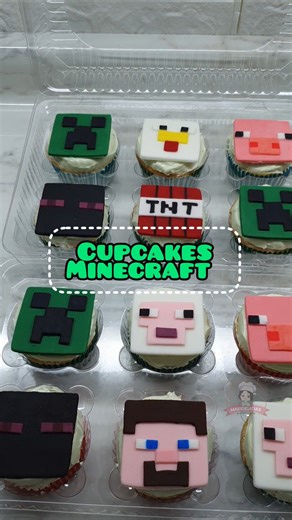 #cupcakes #minecraft #maridelicias #chile pronto subiré la receta