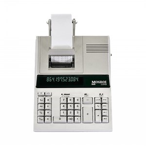 Monroe 122PDX 12-Digit Medium-Duty Accounting Printing Calculator With Fast Printing