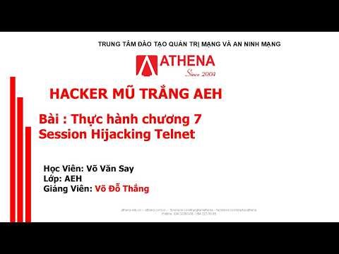 Chương 7.1 - Session Hijacking Telnet