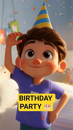 Happy Birthday Song Kids 🎂🎉 | Fun Birthday Party Nursery Rhyme #shorts