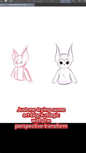 Fulan Shiba / Digital Illustrator & Manga artist 👩🏻‍🎨 on Instagram: "Trying some art black magic with transform tools 🤔 Usually I use those tools to make some corrections on my drawings, but I wanted to see if it is possible to use them like this too ✍️ I mean it works to some degree ✨ Maybe someone finds this useful 🤔 #digitalart #arttips #arthelp #arttutorial #clipstudiopaint"