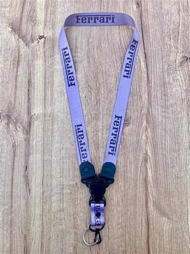 Lanyard Ferrari, Handmade Cars, Keychain FormulaOne Vehicle Keyrings, F1 Scuderia Keyholder Llavero 19inch, Nice Gift for Men, Grey