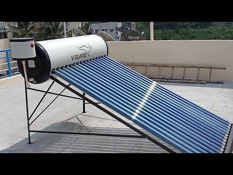 V-Guard Aux model Solar Water Heater Installation (200 liters with plumbing)