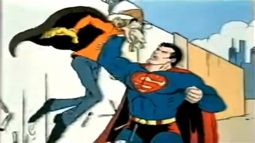 Pretty sure Superman kills Nick O'Teen in this vintage PSA from Roger Rabbit animator Richard Williams. | Vintage Geek