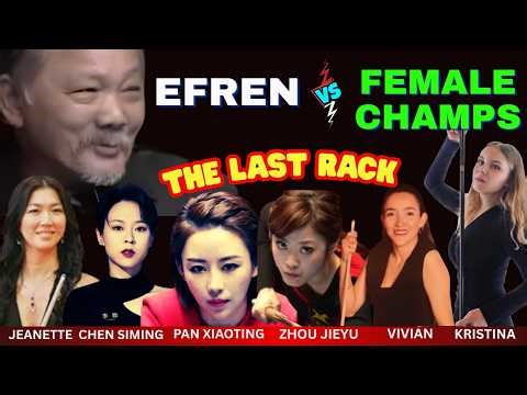 🎯6 FEMALE WORLD CHAMPIONS TRIED TO BEAT EFREN BATA REYES! FINAL RACKS ONLY!