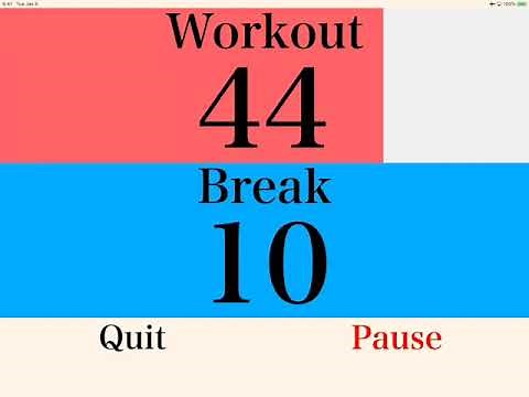 interval timer 60 seconds 10 seconds rest