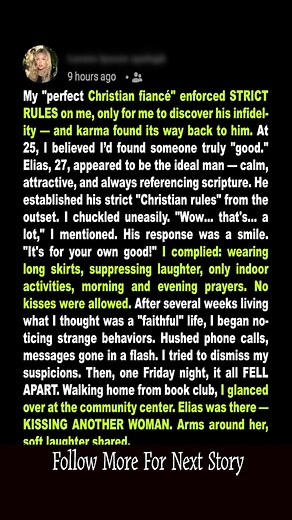 My "perfect Christian fiancé" even STRICTLY DISCLAIMED me only to discover his infidelity — I am taken for the *truth*, but his lies find me!  #TrustBroken #BackStabbed | Sword Story | Facebook