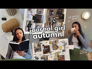 autumn journaling 🍂☕️ fall journal ideas, café scrapbooking + journal with me!